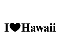 I Love Hawaii Sticker