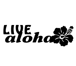 Live Aloha Sticker
