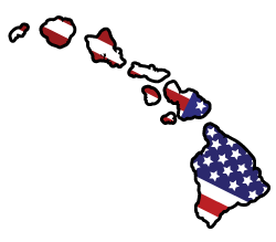 U.S. Flag Island Chain Color