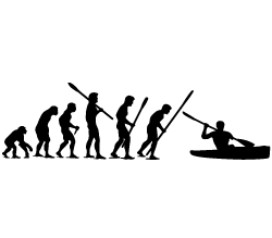 Evolution Canoe #2 Sticker