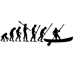 Evolution Canoe #3 Sticker
