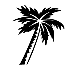 Fat Palm Tree Sticker